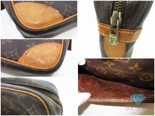 ルイ ヴィトン LOUIS VUITTON クラッチバッグ モノグラム コンピエーニュ M51845 茶 ブラウン PVC レザー LV ロゴ セカンドバッグ ハンドバッグ ポーチ 鞄 メンズ 【中古】【送料無料】bk10625