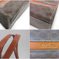 セリーヌ CELINE トートバッグ ハンドバッグ マカダム ブラウン 茶 ロゴ ブラゾン 手提げ 鞄 【中古】【送料無料】 bk10642
