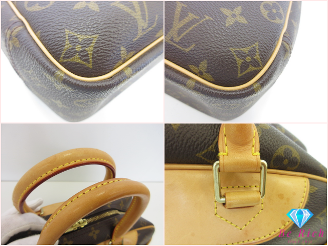 ルイ ヴィトン LOUIS VUITTON ハンドバッグ モノグラム ドーヴィル M47270 ブラウン 茶 LV ロゴ ボストンバッグ ショルダーバッグ 化粧 コスメ ボーリング バニティ    【中古】【送料無料】 bk10649