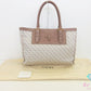 ロエベ LOEWE トートバッグ ハンドバッグ 340701 リピート アナグラム キャンバス レザー ベージュ ゴールド ロゴ 手提げ 鞄 【中古】【送料無料】 bk10660