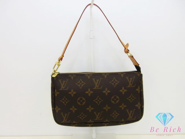 ルイ ヴィトン LOUIS VUITTON アクセサリー ポーチ モノグラム ポシェット アクセソワール M51980 ブラウン 茶 PVC レザー LV ロゴ ハンドバッグ ショルダーバッグ 鞄 【中古】【送料無料】bk10668