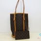 ルイ ヴィトン LOUIS VUITTON トートバッグ モノグラム バケット GM M42236 LV ロゴ ポーチ 付 バケツ型 ショルダーバッグ【中古】【送料無料】 bk10669