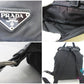 プラダ PRADA バックパック リュックサック B4650 ブラック 黒 ナイロン レザー ポコノ 三角 プレート ロゴ ショルダーバッグ 鞄 【中古】【送料無料】bk10681