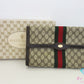 グッチ GUCCI クラッチバッグ 41.014.3087.30  アクセサリーコレクション シェリー ベージュ 茶 ブラウン PVC レザー  セカンドバッグ ビジネスバッグ オールド【中古】【送料無料】 bk10691