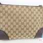 グッチ GUCCI ショルダーバッグ 114273 GG ブラウン 茶 キャンバス レザー ロゴ 斜め掛け 鞄 【中古】【送料無料】bk10704