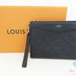 ルイ ヴィトン LOUIS VUITTON モノグラム アンプラント ポシェット メラニー MM M68705  黒 ノワール ブラック レザー ロゴ セカンドバッグ クラッチバッグ 【中古】【送料無料】 bk10706