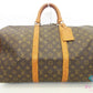 ルイ ヴィトン LOUIS VUITTON ボストンバッグ モノグラム キーポル 50 M41426 ブラウン 茶 PVC レザー ロゴ ハンドバッグ トラベル 旅行 鞄 【中古】【送料無料】 bk10717
