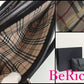 バーバリー ハンドバッグ 黒 ブラック レザー チェック BURBERRY 【中古】【送料無料】 bk6055