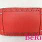 ケイト スペード kate spade 2way ショルダーバッグ PXRU4041 マーサー アイル スローン レッド 赤 パンチング レザー トートバッグ ロゴ 肩掛け 鞄 【中古】【送料無料】 bk6199