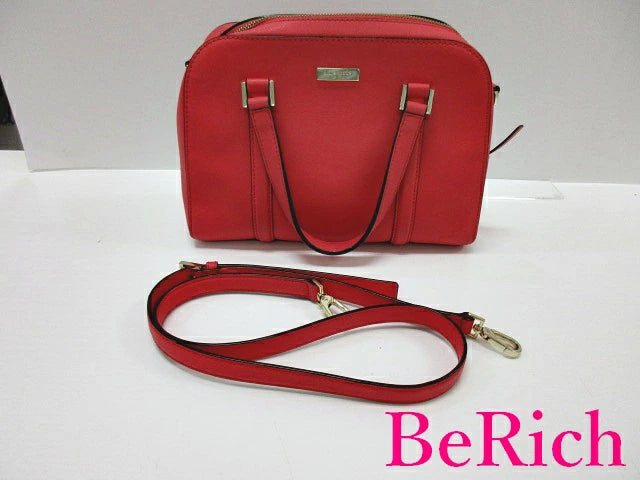 ケイト スペード kate spade 2way ショルダーバッグ WKRU 3367 スモール フェリックス ニューベリーレーン ピンク レザー ロゴ ハンドバッグ 肩掛け 鞄 【中古】【送料無料】 bk6958