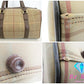 バーバリー BURBERRY ボストンバッグ チェック ベージュ 茶 PVC レザー ロゴ ハンドバッグ トラベル 旅行 鞄 【中古】【送料無料】 bk7384