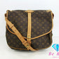 ルイ ヴィトン LOUIS VUITTON ショルダーバッグ モノグラム ソミュール 30 M42256 ブラウン 茶 ダブル フラップ 肩掛け 斜め掛け 鞄 定番 人気 【中古】【送料無料】  bk7679