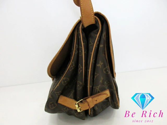 ルイ ヴィトン LOUIS VUITTON ショルダーバッグ モノグラム ソミュール 30 M42256 ブラウン 茶 ダブル フラップ 肩掛け 斜め掛け 鞄 定番 人気 【中古】【送料無料】  bk7679