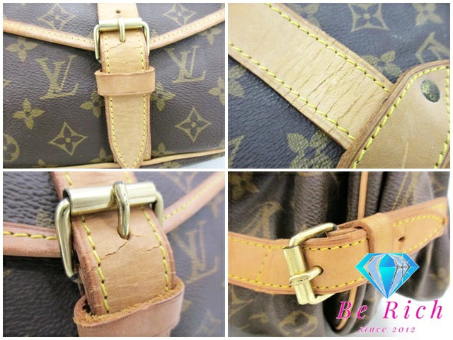 ルイ ヴィトン LOUIS VUITTON ショルダーバッグ モノグラム ソミュール 30 M42256 ブラウン 茶 ダブル フラップ 肩掛け 斜め掛け 鞄 定番 人気 【中古】【送料無料】  bk7679