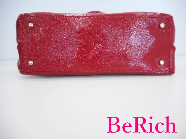 ケイト スペード kate spade 2way ショルダーバッグ PXRU5131  レッド 赤 レザー ハンドバッグ ロゴ 肩掛け 鞄 【中古】【送料無料】 bk8203