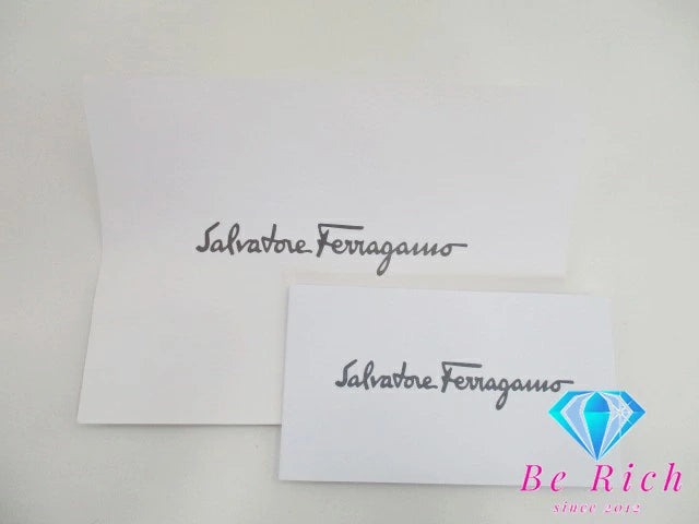 フェラガモ Salvatore Ferragamo トートバッグ AU21 A947 ガンチーニ ブラック 黒 パテント レザー 型押し ロゴ ショルダーバッグ ハンドバッグ 鞄 【中古】【送料無料】 bk8293