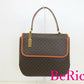 セリーヌ CELINE ハンドバッグ MC4 マカダム ブラウン 茶 PVC レザー ブラゾン ロゴ ショルダーバッグ 鞄 【中古】【送料無料】 bk8317