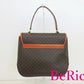 セリーヌ CELINE ハンドバッグ MC4 マカダム ブラウン 茶 PVC レザー ブラゾン ロゴ ショルダーバッグ 鞄 【中古】【送料無料】 bk8317