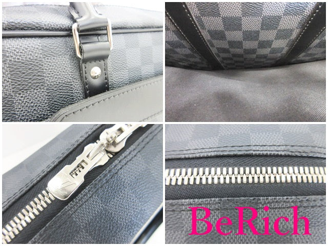 ルイ ヴィトン LOUIS VUITTON 2way ブリーフケース ビジネスバッグ ダミエ グラフィット ポルト ドキュマン ヴォワヤージュ GM N41123 LV ロゴ ハンドバッグ 鞄 【中古】【送料無料】 bk8320