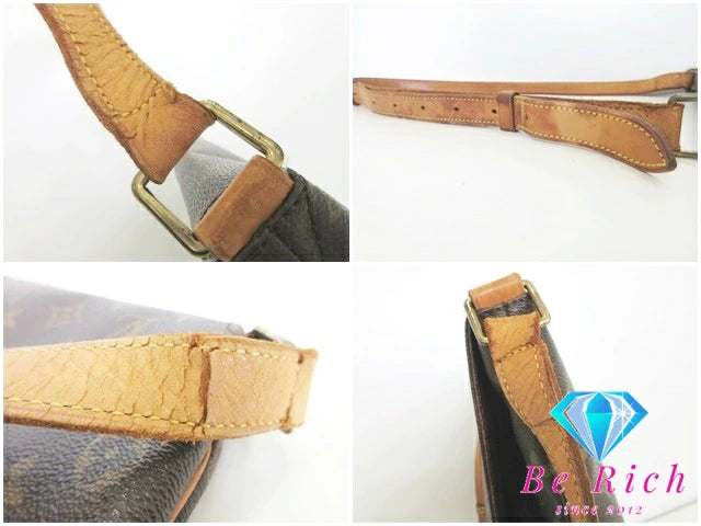 ルイ ヴィトン LOUIS VUITTON ショルダーバッグ モノグラム ミュゼット M51256 ブラウン 茶 ハンドバッグ 肩掛け 斜め掛け バッグ 鞄 メンズ レディース 【中古】【送料無料】 bk8406
