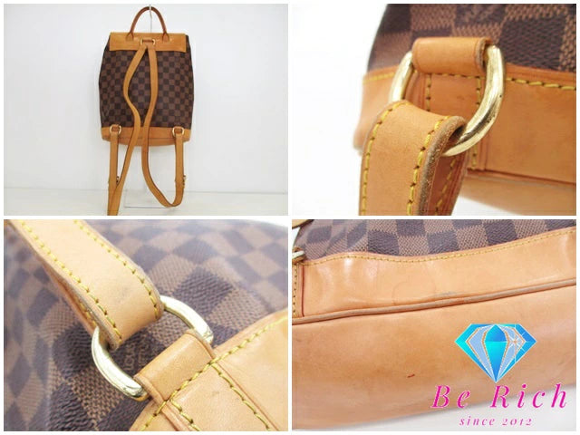 ルイ ヴィトン アルルカン PM N99038 ダミエ エベヌ リュック LOUIS VUITTON レザー ブラウン【中古】【送料無料】bk8409