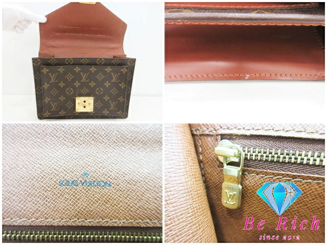 ルイ ヴィトン LOUIS VUITTON モノグラム モンソー 26 M51187 LV ロゴ ブラウン ハンドバッグ ビジネス 手提げ 鞄 【中古】【送料無料】bk8420
