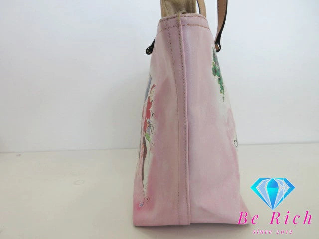 ケイト スペード kate spade トートバッグ ショルダーバッグ ピンク  PVC レザー ハンドバッグ ロゴ 肩掛け 鞄 【中古】【送料無料】 bk8435