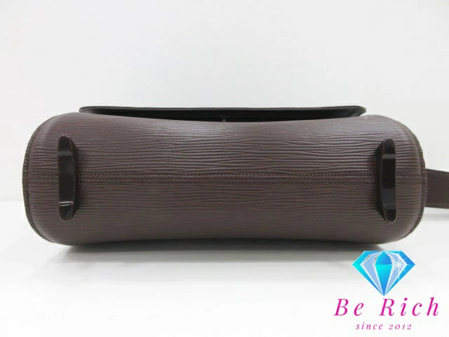 ルイ ヴィトン LOUIS VUITTON エピ ノクターン PM M5218D 茶 ブラウン レザー ハンドバッグ LV ロゴ 【中古】【送料無料】bk8446