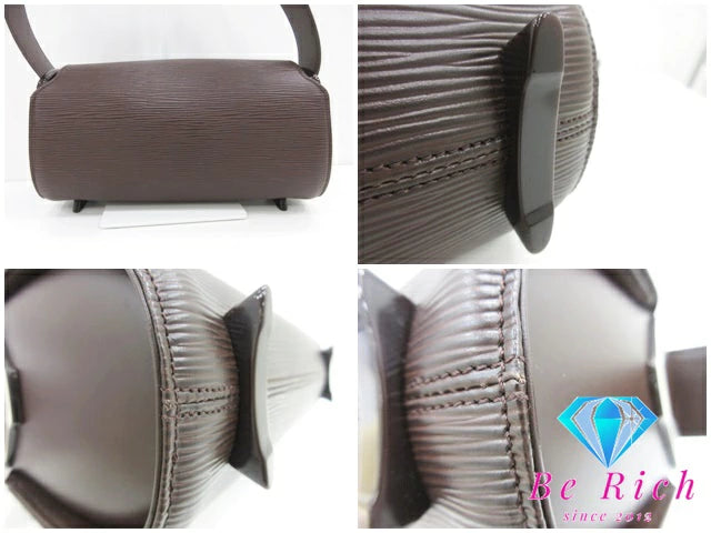 ルイ ヴィトン LOUIS VUITTON エピ ノクターン PM M5218D 茶 ブラウン レザー ハンドバッグ LV ロゴ 【中古】【送料無料】bk8446