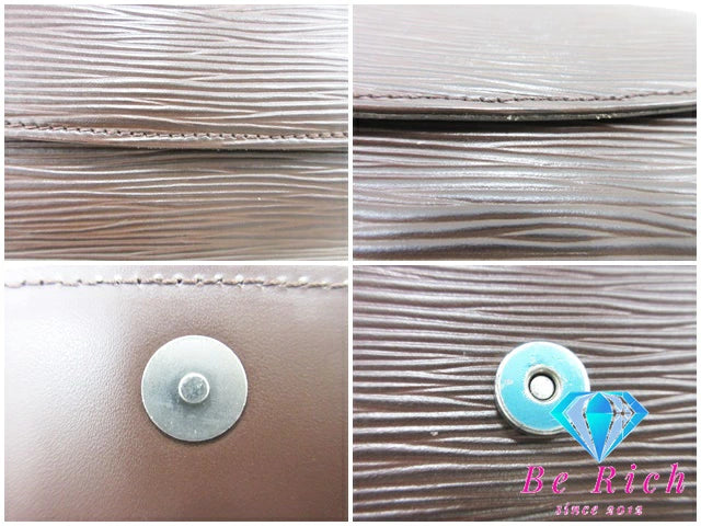 ルイ ヴィトン LOUIS VUITTON エピ ノクターン PM M5218D 茶 ブラウン レザー ハンドバッグ LV ロゴ 【中古】【送料無料】bk8446