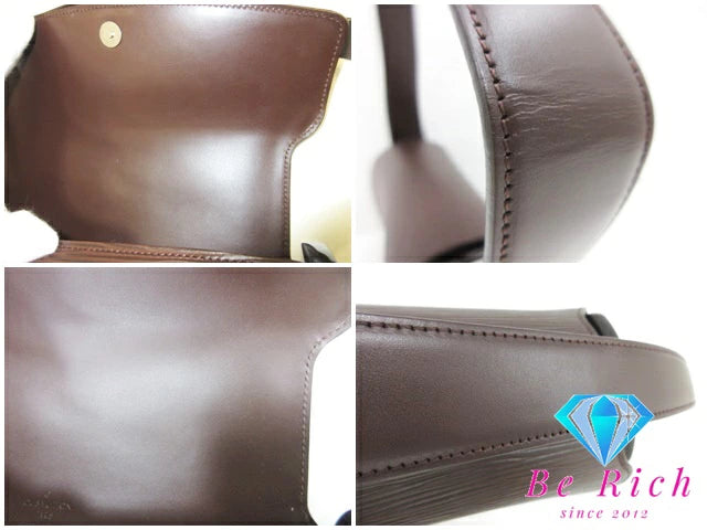 ルイ ヴィトン LOUIS VUITTON エピ ノクターン PM M5218D 茶 ブラウン レザー ハンドバッグ LV ロゴ 【中古】【送料無料】bk8446