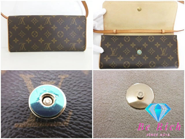 ルイ ヴィトン LOUIS VUITTON ポシェット ツイン GM 2way ショルダー クラッチ バッグ モノグラム M51852 ウエストポーチ クラッチバッグ 斜め掛け 鞄 【中古】【送料無料】bk8449