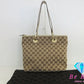 グッチ GUCCI GGキャンバス トートバッグ ベージュ キャンバス レザー ショルダーバッグ【中古】【送料無料】bk8450