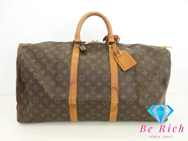 ルイ ヴィトン LOUIS VUITTON モノグラム キーポル 55 M41424 LV ロゴ ボストンバッグ ハンドバッグ トラベル 旅行 鞄 【中古】【送料無料】bk8470