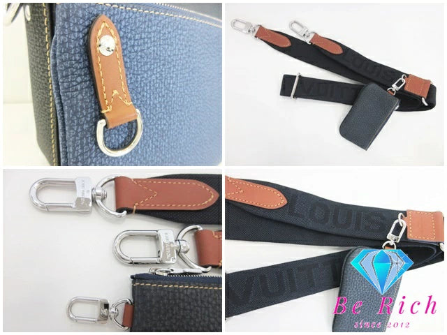 ルイ ヴィトン LOUIS VUITTON トリオ メッセンジャー ショルダーバッグ M21544 ネイビー 紺 ポーチ付き LV ロゴ ポシェット ボディバッグ 鞄 【中古】【送料無料】bk8488