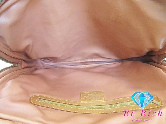 PRIMA CLASSE プリマクラッセ ビジネスブリーフバッグ ジオクラシック ナチュラル キャメル ブラウン  PVC レザー 【中古】【送料無料】 bk8495