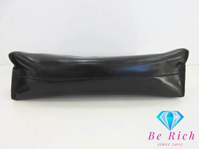 バーバリー BURBERRY ショルダーバッグ 黒 ブラック レザー  ロゴ 肩掛け 斜め掛け 鞄 ハンドバッグ レディース【中古】【送料無料】 bk8500