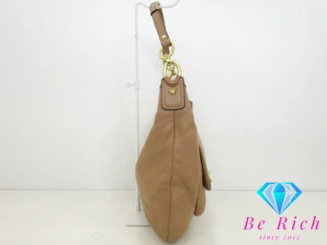 コーチ COACH 2way バッグ F22306 クリスティン レザー ホーボー ショルダーバッグ ベージュ ハンドバッグ バッグ 鞄  【中古】【送料無料】 bk8501