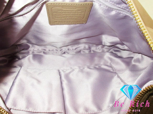 コーチ COACH 2way バッグ F22306 クリスティン レザー ホーボー ショルダーバッグ ベージュ ハンドバッグ バッグ 鞄  【中古】【送料無料】 bk8501