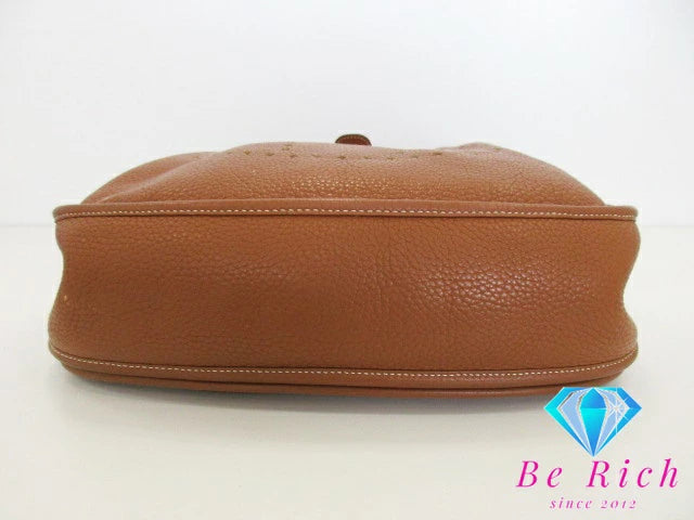 エルメス HERMES エブリン 3 GM ショルダーバッグ T 刻印 ゴールド ブラウン シルバー 金具 トリヨン クレマンス レザー 斜め掛け バッグ 鞄 メンズ レディース 【中古】【送料無料】 bk8507