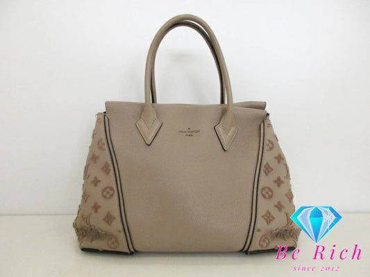 ルイ ヴィトン LOUIS VUITTON トート W PM モノグラム ヴェルール M94483 ヴォーカシミール ガレ グレージュ LV ロゴ ショルダーバッグ トートバッグ 肩掛け 鞄  【中古】【送料無料】 bk8508