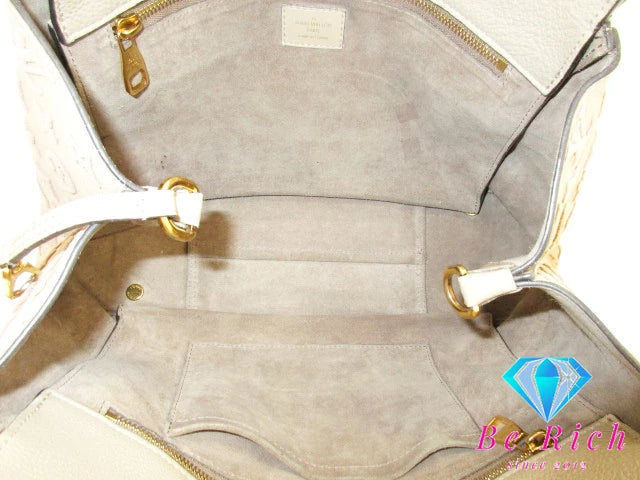 ルイ ヴィトン LOUIS VUITTON トート W PM モノグラム ヴェルール M94483 ヴォーカシミール ガレ グレージュ LV ロゴ ショルダーバッグ トートバッグ 肩掛け 鞄  【中古】【送料無料】 bk8508