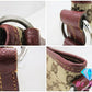 グッチ GUCCI GGキャンバス ショルダーバッグ 113013 レザー 茶 ブラウン ボルドー 手提げ レディース トートバッグ【中古】【送料無料】bk8529