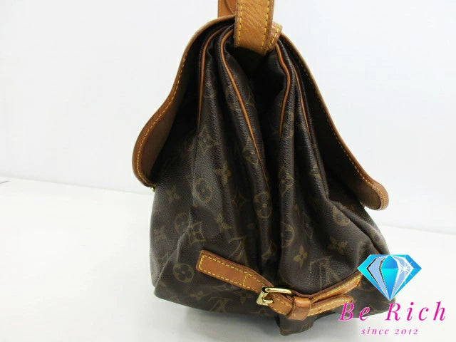 ルイ ヴィトン LOUIS VUITTON ショルダーバッグ モノグラム ソミュール GM M40662 ロゴ ダブル フラップ 肩掛け 斜め掛け 鞄 【中古】【送料無料】 bk8532