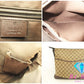 グッチ GUCCI GGキャンバス ショルダーバッグ 145857 レザー 茶 ブラウン ベージュ 手提げ レディース トートバッグ【中古】【送料無料】bk8537