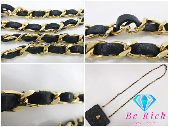 シャネル CHANEL ミニミニ マトラッセ チェーン ショルダーバッグ ラム スキン ココマーク CC ロゴ 鞄 【中古】【送料無料】bk8550