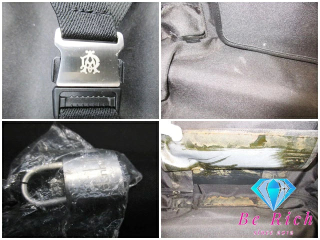 ダンヒル dunhill キャリーケース スーツケース 黒 ブラック レザー  ロゴ キャリーバッグ トラベルバッグ ビジネス 旅行 鞄 ボードン 【中古】【送料無料】 bk8553