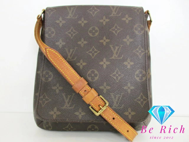 ルイ ヴィトン LOUIS VUITTON ショルダーバッグ モノグラム ミュゼット サルサ ショート M51258 PVC レザー 茶 ブラウン 【中古】【送料無料】 bk8555