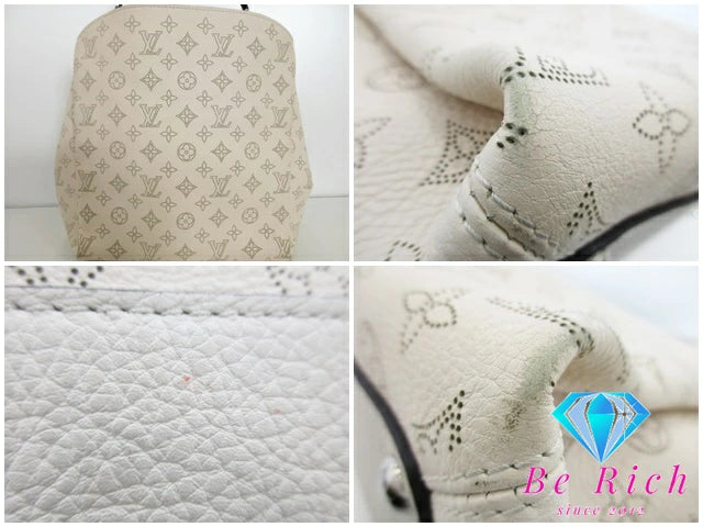 ルイ ヴィトン LOUIS VUITTON マヒナ バビロン PM M51102 ホワイト イヴォワール トートバッグ ショルダーバッグ ロゴ レザー ハンドバッグ 肩掛け 鞄 レディース【中古】【送料無料】 bk8557