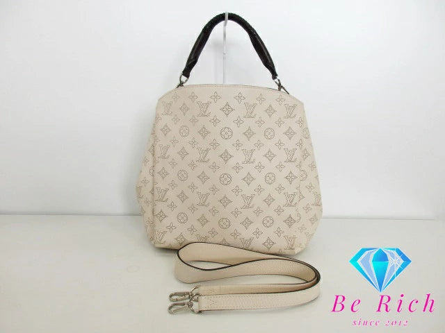ルイ ヴィトン LOUIS VUITTON マヒナ バビロン PM M51102 ホワイト イヴォワール トートバッグ ショルダーバッグ ロゴ レザー ハンドバッグ 肩掛け 鞄 レディース【中古】【送料無料】 bk8557